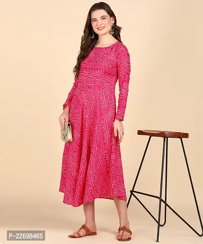 WomenS Printed Cotton Blend Anarkali Kurta-thumb2