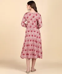 Womens Printed Cotton Round Kurti-thumb3