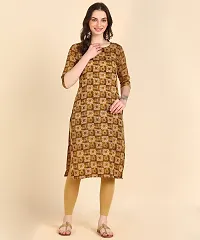 Classic Cotton Blend Printed Kurtis for Women's-thumb1