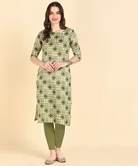 Classic Cotton Blend Printed Kurtis for Women's-thumb4