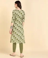 Classic Cotton Blend Printed Kurtis for Women's-thumb2