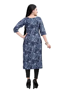 Multicoloured Crepe Digital Printed Kurtas For Women-thumb4