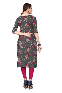 Multicoloured Crepe Digital Printed Kurtas For Women-thumb3