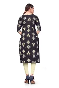 Womens Crepe Straight Cut Kurti ( Combo Pack Of 4 Pcs )-thumb1