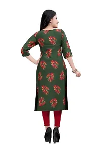 Women's Printed Full-Stitched Crepe Straight Kurti (Combo Pack Of 4)-thumb1