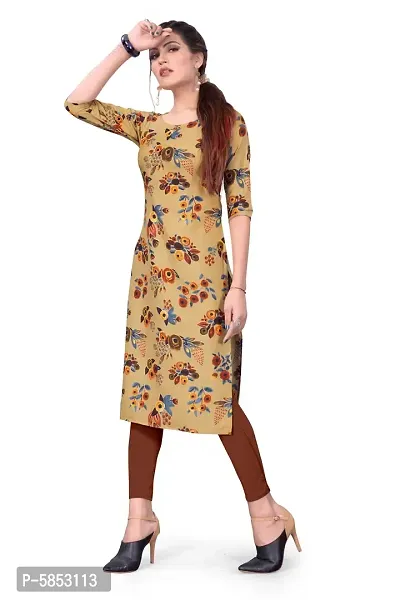 Multicoloured Crepe Digital Printed Kurtas For Women-thumb2