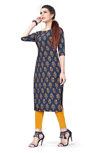 Multicoloured Crepe Digital Printed Kurtas For Women-thumb2