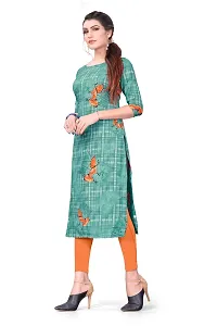 Multicoloured Crepe Digital Printed Kurtas For Women-thumb2