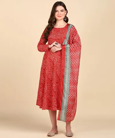 Womens Anarkali Kurti With Dupatta