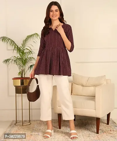 Trendy Beautiful Cotton Tunics Top (Combo Pack Of 2 Pcs)-thumb5