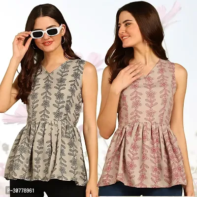 Trendy Top Style Tunics for Women and Girls Pack of 2