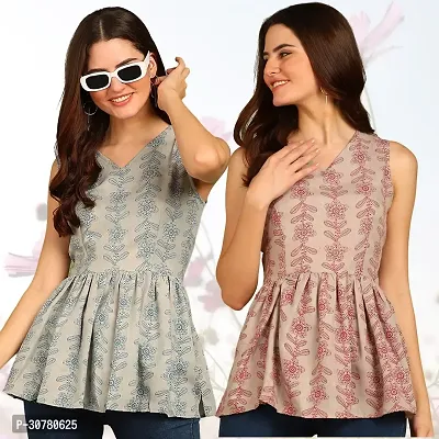 Trendy Top Style Tunics for Women and Girls Pack of 2