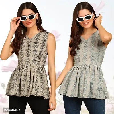 Trendy Top Style Tunics for Women and Girls Pack of 2