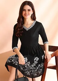 Trendy Attractive Viscose Rayon Embroidered Dress-thumb4