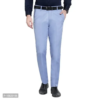 Men's Formal Regular Fit Lycra Trouser-thumb0