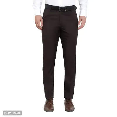 Buy Cantabil Men's Fawn Formal Trousers online