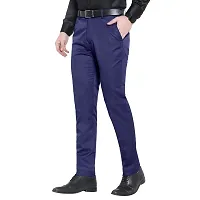 Men's Formal Regular Fit Lycra Trouser-thumb2