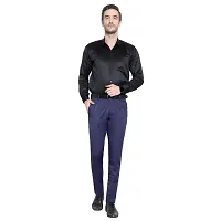 Men's Formal Regular Fit Lycra Trouser-thumb3