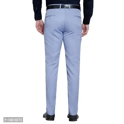 Men's Formal Regular Fit Lycra Trouser-thumb2