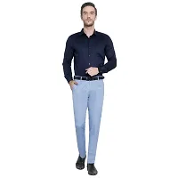 Men's Formal Regular Fit Lycra Trouser-thumb3
