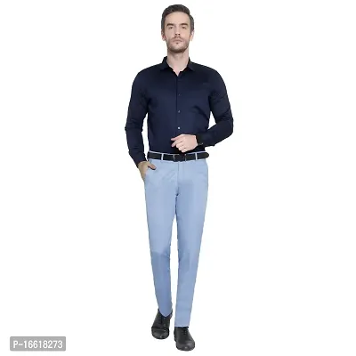 Men's Formal Regular Fit Lycra Trouser-thumb4