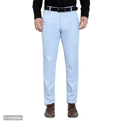 Mens Formal Regular Fit Cotton Blend Trouser