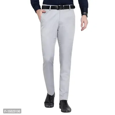 Men's Formal Regular Fit Lycra Trouser
