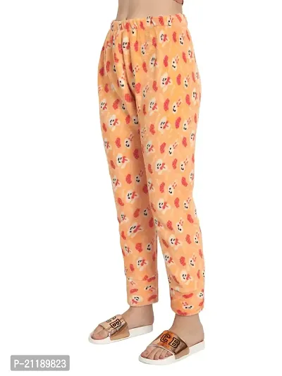 PALIVAL Women's Woolen Star Printed Pyjama/Track Pant Lower (Orange)