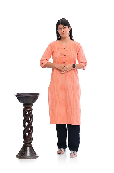 cotton straight kurta for women