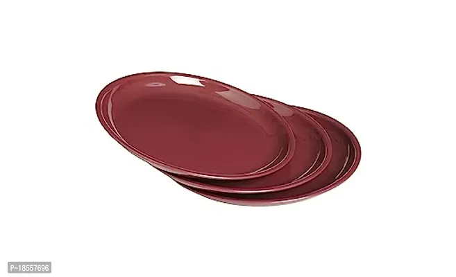 Round Plastic Full Plate  Set Of 3-thumb0