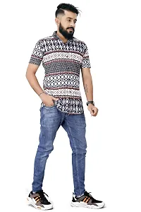 Het Fashion As Fashion Men's Lycra Lining Digital Printed Stitched Half Sleeve ShirtCasual Shirts-thumb2