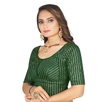 Stylish Lycra Foil Printed Readymade Saree Blouses for Women-thumb2