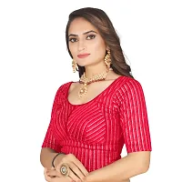 Stylish Lycra Foil Printed Readymade Saree Blouses for Women-thumb2