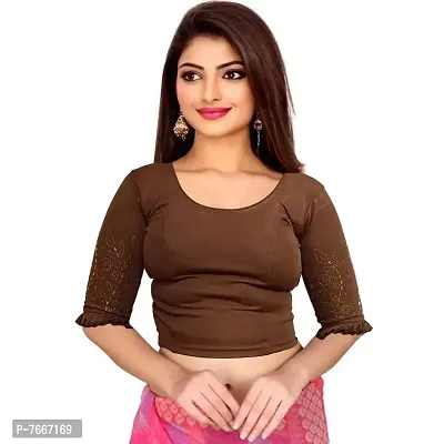 PU Fashion Readymade Blouse Design-thumb0