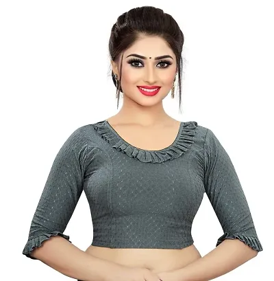 Womens Readymade Round neck Stretchable Blouse