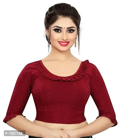 PU Fashion Stretchable Readymade Blouse for Women