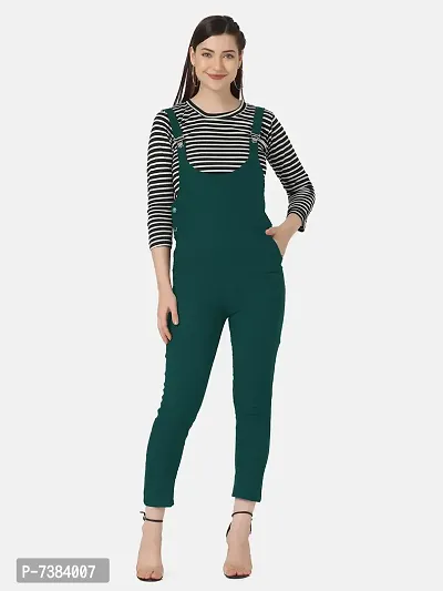 DIMPY GARMENTS Cotton Blend Short Women's Dungaree Dress