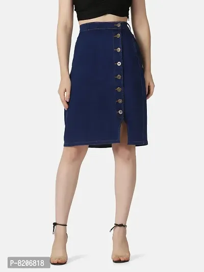 Sew a Button Front Denim Skirt - Melly Sews