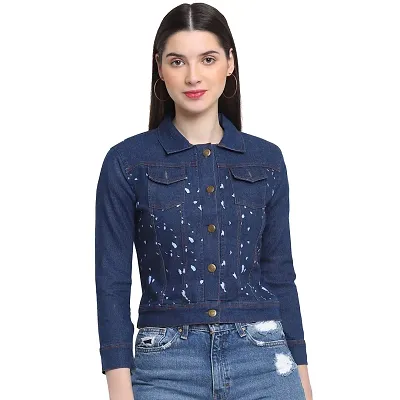 Skull Heart Women's Fashion Long Sleeve Lapel Loose Printed Denim Jack –  Everything Skull Clothing Merchandise and Accessories
