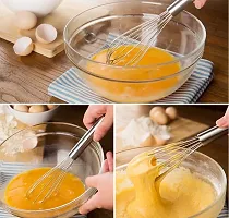 Hand Blender Wire Whisk - Stainless Steel Balloon Shaped Egg Beater-thumb2