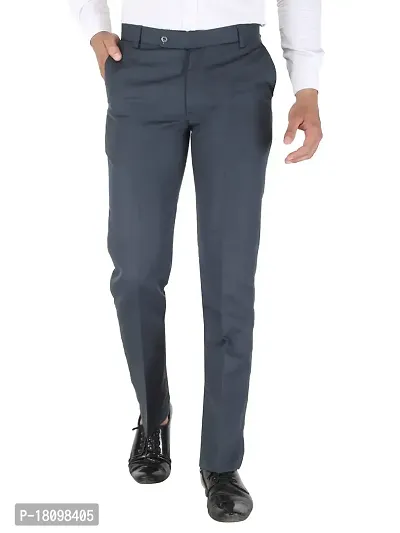 Buy INSPIRE Men Grey Solid Polyester Formal Trouser - 40 Online at Best  Prices in India - JioMart.