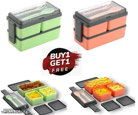Buy Somnath Lunch Box 3 Compartments, Bento Box Adult Lunch Box, Lunch