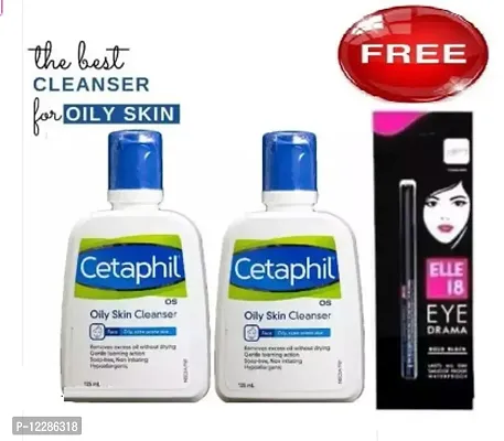 Women Cetaphil oily skin cleanser  pack of 2 and kajal