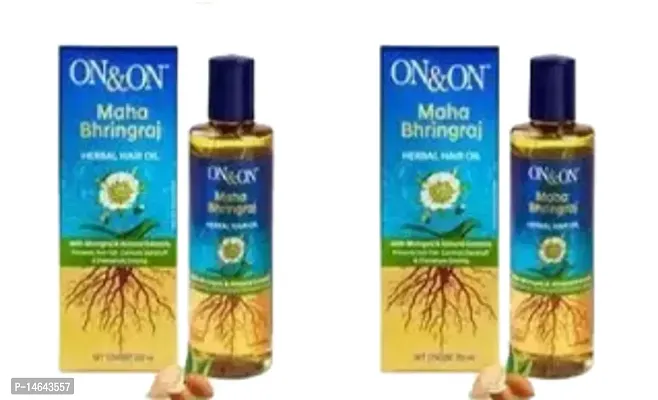 OnOn Maha Bhringraj Herbal Hair Oil pack of 2-thumb0