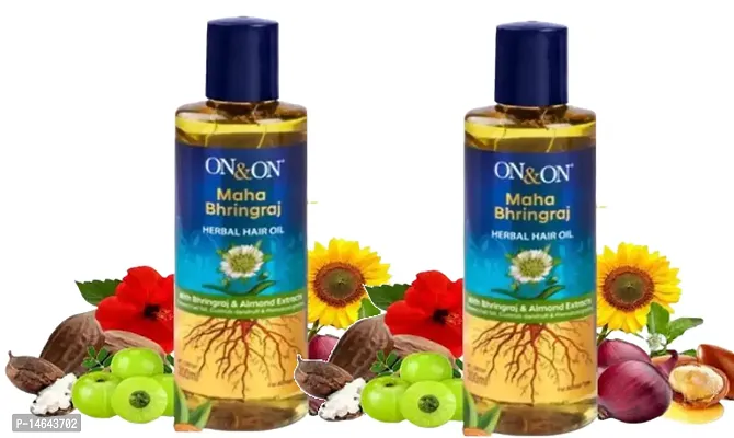 ONON hair oil All Type of Hair Problem Herbal Growth Hair Oil 200 ml Pack 2-thumb0