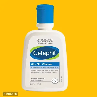 Cetaphil Oily Skin Cleanser , Daily Face Wash for Oily, Acne prone Skin , Gentle Foaming, 125ml-thumb0