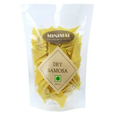 Minimal Ready-to-Fry Dry Samosa(Crunchy and Tasty, Ready to Fry),250Gr