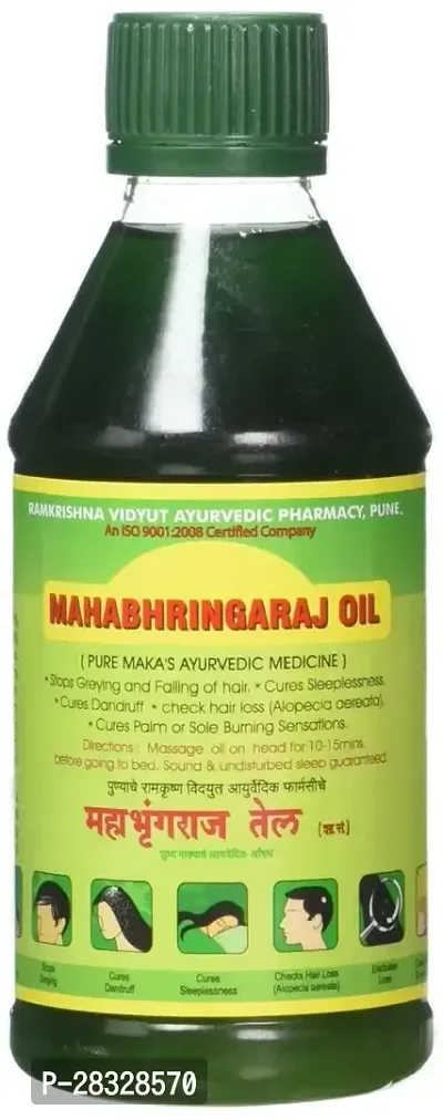 Ramakrishna Vidyut Ayurved Pharmacy Maka Mahabhringaraj Oil, 300 ml-thumb0
