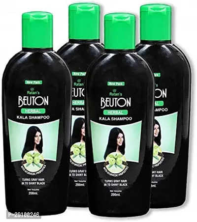 Ratan's - Beuton Herbocosmetic Kala Shampoo 200 ml each (Pack of four)