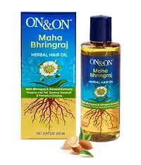 Ayurvedic Bhringraj, Maha Bhringraj Herbal Hair Oil 200ml, Combo Set 400ml-thumb1